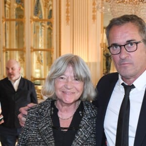 Exclusif - Marie-France Brière, Christophe Dechavanne - Christophe Dechavanne reçoit le grade d'Officier des Arts et des Lettres au Ministère de la Culture à Paris le 15 mai 2019. © Coadic Guirec / Bestimage