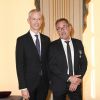 Exclusif - Franck Riester et Christophe Dechavanne - Christophe Dechavanne reçoit le grade d'Officier des Arts et des Lettres au Ministère de la Culture à Paris le 15 mai 2019. © Coadic Guirec / Bestimage