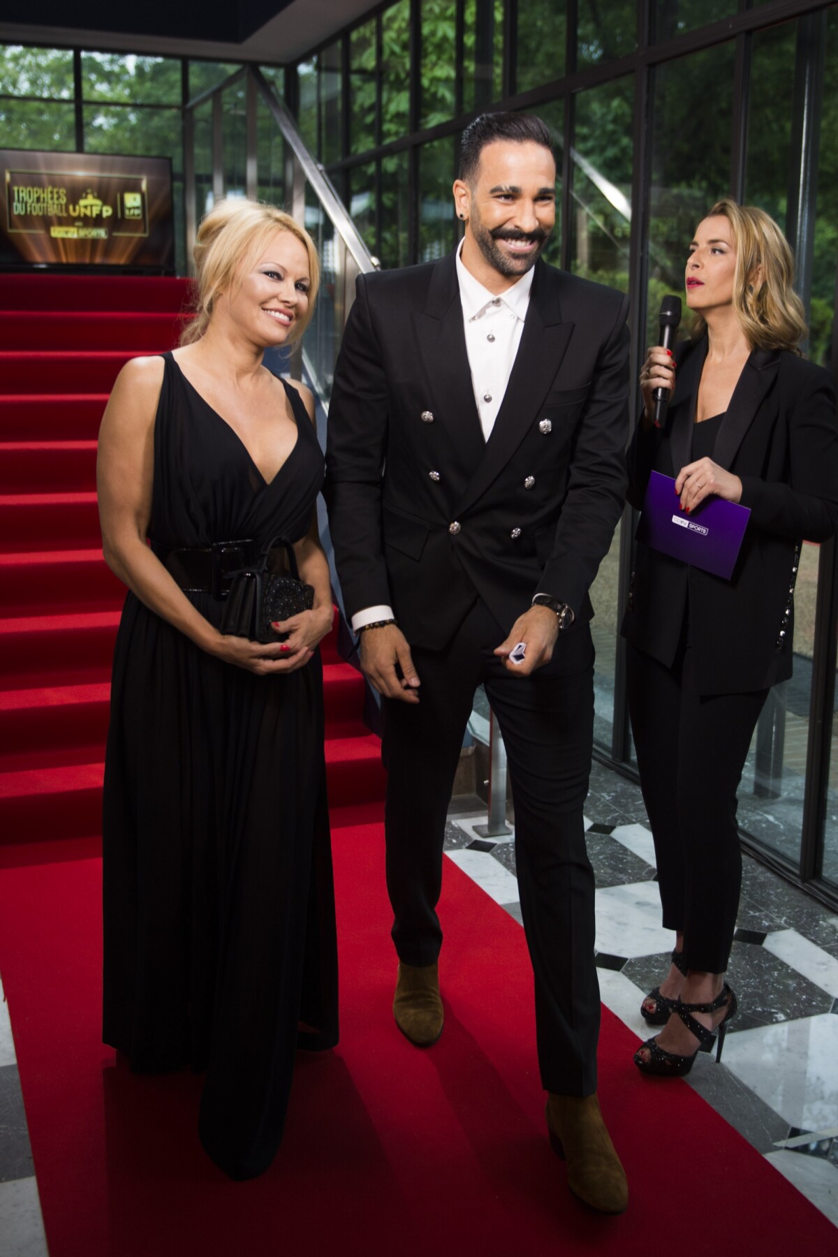 Photo : Adil Rami et sa compagne Pamela Anderson arrivent à la 28ème ...