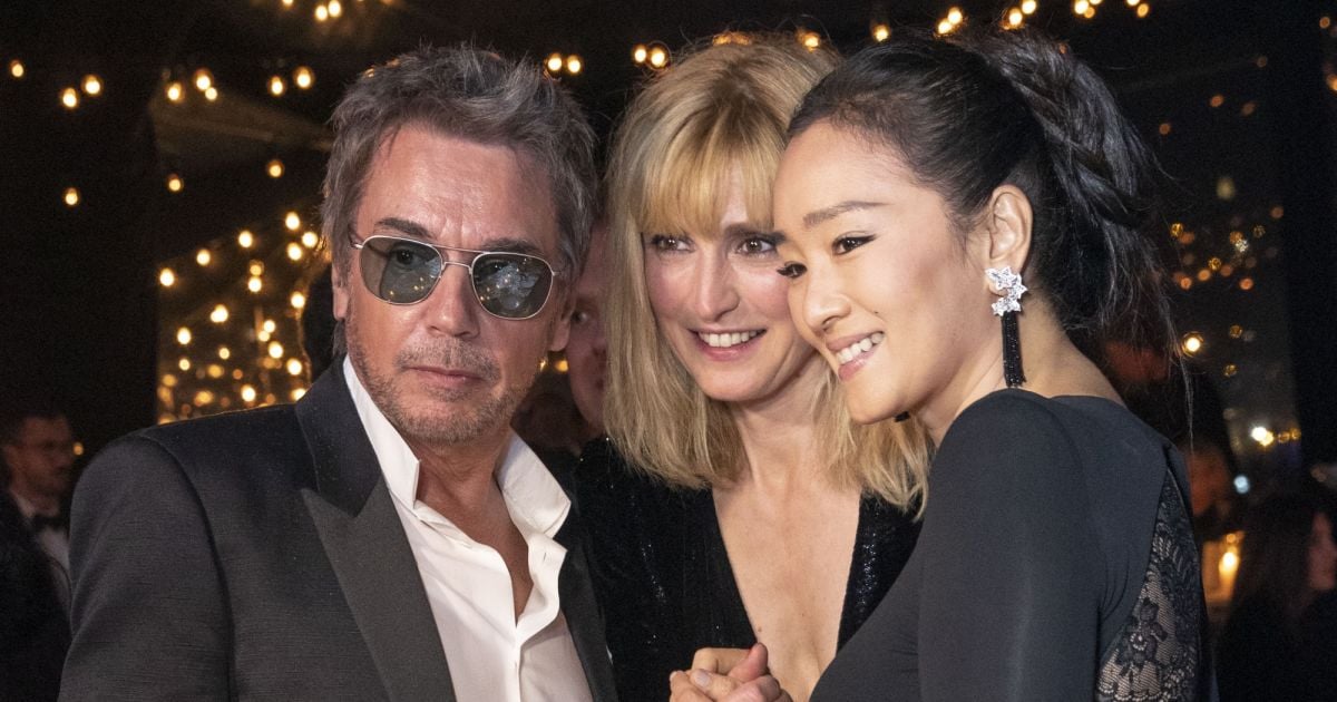 Jean-Michel Jarre avec sa compagne Gong Li et Julie Gayet - Soirée