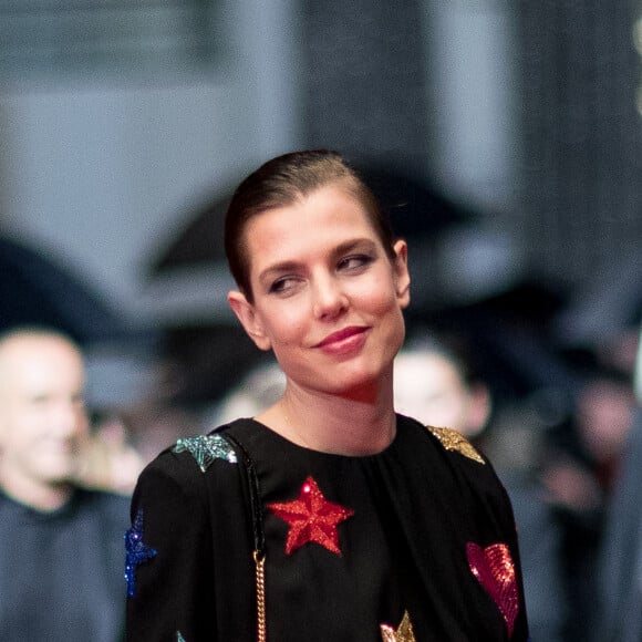Charlotte Casiraghi, habillée en Saint Laurent - Montée des marches du film "Lux Aeterna" lors du 72ème Festival International du Film de Cannes. Le 18 mai 2019 © Jacovides-Moreau / Bestimage