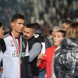 Cristiano Ronaldo et sa compagne Georgina Rodriguez - Cristiano Ronaldo fête en famille le titre de champion d'Italie avec son équipe la Juventus de Turin à Turin le 19 Mai 2019.