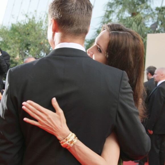 Brad Pitt et Angelina Jolie lors de la montée des marches du film Kung Fu Panda au Festival de Cannes en 2008
