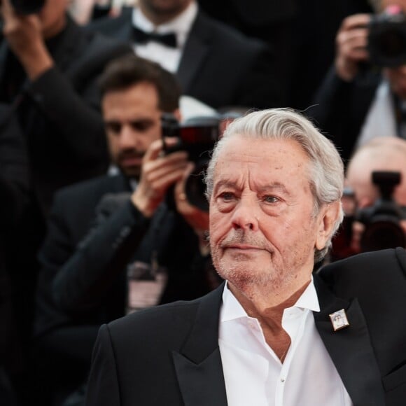 Alain Delon lors de première du film "Une Vie Cachée" lors du 72ème Festival International du Film de Cannes, France, le 19 mai 2019.