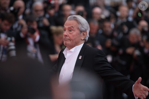 Alain Delon lors de première du film "Une Vie Cachée" lors du 72ème Festival International du Film de Cannes, France, le 19 mai 2019.