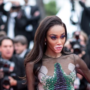 Winnie Harlow assiste à la montée des marches du film "Roubaix, une lumière (Oh Mercy!)" lors du 72ème Festival International du Film de Cannes. Le 22 mai 2019 © Jacovides-Moreau / Bestimage