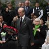 Le prince Edward, duc de Kent, et sa femme Katharine, duchesse de Kent (à droite), le 14 juin 2018 à Londres lors d'un hommage aux victimes suite à l'incendie de la tour Grenfell.
