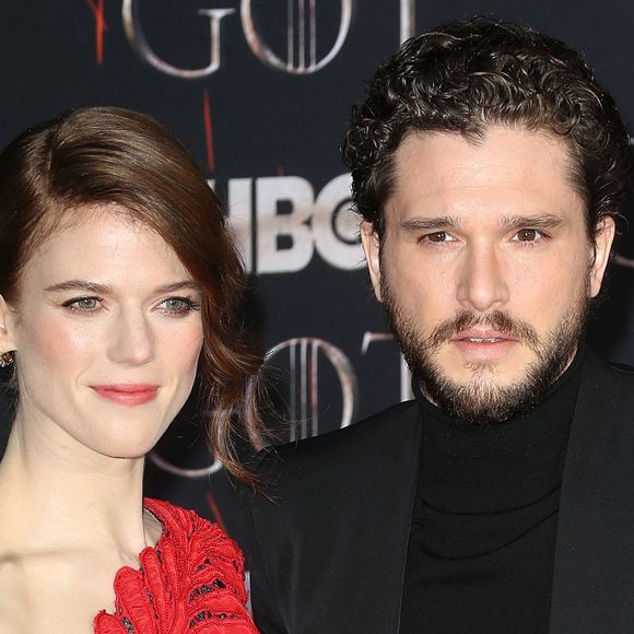 Rose Leslie et son mari Kit Harington à la première de "Game of Thrones - Saison 8" au Radio City Music Hall à New York, le 3 avril 2019.