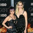 Maisie Williams, Sophie Turner à la première de "Game of Thrones - Saison 8" au Radio City Music Hall à New York, le 3 avril 2019.