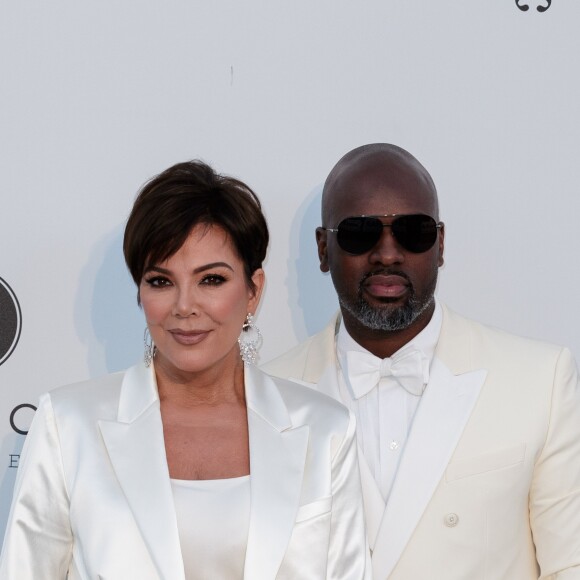 Kris Jenner et son compagnon Corey Gamble à la soirée AmfAR Gala Cannes 2019 à l'Eden Roc au Cap d'Antibes, lors du 72ème Festival International du Film de Cannes, le 23 mai 2019. © Jacovides / Moreau / Bestimage