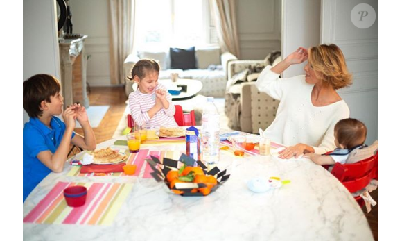 Sylvie Tellier avec ses trois enfants - Instagram, 2 mars 2019