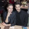 Pierre Niney et sa compagne Natasha Andrews au défilé "H&M - Collection prêt-à-porter printemps-été 2018" au musée des arts décoratifs de Paris, le 28 février 2018. © Olivier Borde/Bestimage