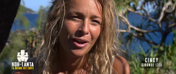 Cindy dans "Koh-Lanta, la guerre des chefs" (TF1) vendredi 31 mai 2019.