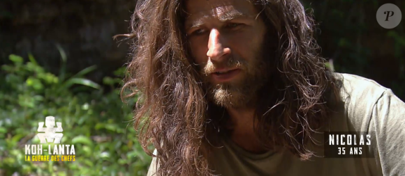 Nicolas dans "Koh-Lanta, la guerre des chefs" (TF1) vendredi 31 mai 2019.