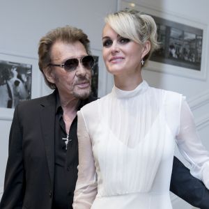 Johnny Hallyday et sa femme Laeticia Hallyday - People au défilé de mode Haute-Couture automne-hiver 2016/2017 "Christian Dior" à Paris. Le 4 juillet 2016 © Olivier Borde / Bestimage