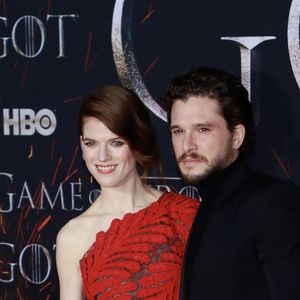 Kit Harrington et sa femme Rose Leslie à la première de "Game of Thrones - Saison 8" au Radio City Music Hall à New York, le 3 avril 2019.