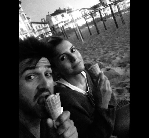 Jean-Pascal Lacoste et sa compagne Delphine Tellier - Instagram, 2018