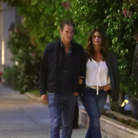 Exclusif - Cindy Crawford et son mari Rande Gerber sont allés dîner avec leurs enfants Kaia et Presley dans le restaurant 'Matsuhisa' à Los Angeles, le 29 mai 2019.