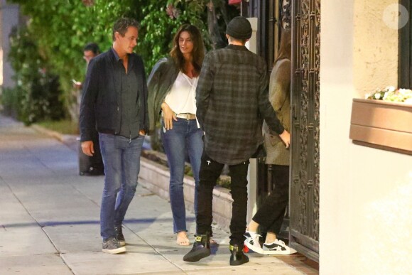 Exclusif - Cindy Crawford et son mari Rande Gerber sont allés dîner avec leurs enfants Kaia et Presley dans le restaurant 'Matsuhisa' à Los Angeles, le 29 mai 2019.