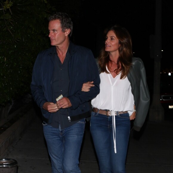 Exclusif - Cindy Crawford et son mari Rande Gerber sont allés dîner avec leurs enfants Kaia et Presley dans le restaurant 'Matsuhisa' à Los Angeles, le 29 mai 2019.
