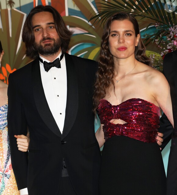 Charlotte Casiraghi et son compagnon Dimitri Rassam - 65ème édition du Bal de la Rose donné au profit de la Fondation Princesse Grace sur le thème de la Riviera, une idée de K. Lagerfeld, à la Salle des Etoiles du Sporting Monte-Carlo à Monaco, le 30 mars 2019. © Jean-Charles Vinaj / Pool Monaco / Bestimage