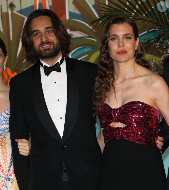 Charlotte Casiraghi et son compagnon Dimitri Rassam - 65ème édition du Bal de la Rose donné au profit de la Fondation Princesse Grace sur le thème de la Riviera, une idée de K. Lagerfeld, à la Salle des Etoiles du Sporting Monte-Carlo à Monaco, le 30 mars 2019. © Jean-Charles Vinaj / Pool Monaco / Bestimage