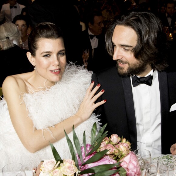 Charlotte Casiraghi et son compagnon Dimitri Rassam - 64ème Bal de la Rose sur le thème de Manhattan, imaginé par K.Lagerfeld, au profit de la Fondation Princesse Grace, dans la Salle des Etoiles au Sporting Monte Carlo à Monaco. Le 24 mars 2018 © Pierre Villard / Palais Princier / SBM via Bestimage