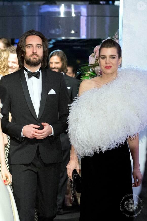 Charlotte Casiraghi et son compagnon Dimitri Rassam - 64ème Bal de la Rose sur le thème de Manhattan, imaginé par K.Lagerfeld, au profit de la Fondation Princesse Grace, dans la Salle des Etoiles au Sporting Monte Carlo à Monaco. Le 24 mars 2018 © Pierre Villard / Palais Princier / SBM via Bestimage