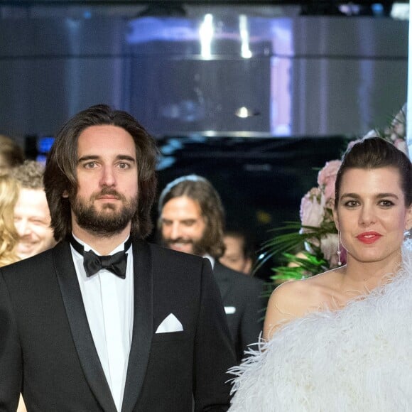 Charlotte Casiraghi et son compagnon Dimitri Rassam - 64ème Bal de la Rose sur le thème de Manhattan, imaginé par K.Lagerfeld, au profit de la Fondation Princesse Grace, dans la Salle des Etoiles au Sporting Monte Carlo à Monaco. Le 24 mars 2018 © Pierre Villard / Palais Princier / SBM via Bestimage