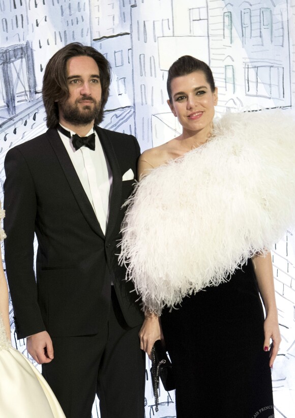 Charlotte Casiraghi et son compagnon Dimitri Rassam - 64ème Bal de la Rose sur le thème de Manhattan, imaginé par K.Lagerfeld, au profit de la Fondation Princesse Grace, dans la Salle des Etoiles au Sporting Monte Carlo à Monaco. Le 24 mars 2018 © Pierre Villard / Palais Princier / SBM via Bestimage