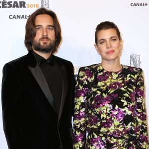 Charlotte Casiraghi et son compagnon Dimitri Rassam - Photocall lors de la 43ème cérémonie des Cesar à la salle Pleyel à Paris, le 2 mars 2018. © Dominique Jacovides - Olivier Borde / Bestimage