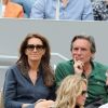 Anne-Claire Coudray et Nicolas Vix dans les tribunes lors des internationaux de tennis de Roland Garros à Paris, France, le 3 juin 2019. © Jacovides-Moreau/Bestimage