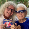 Michou et Pierre-Jean Chalençon chez Michou à Paris. Le 2 juin 2019.