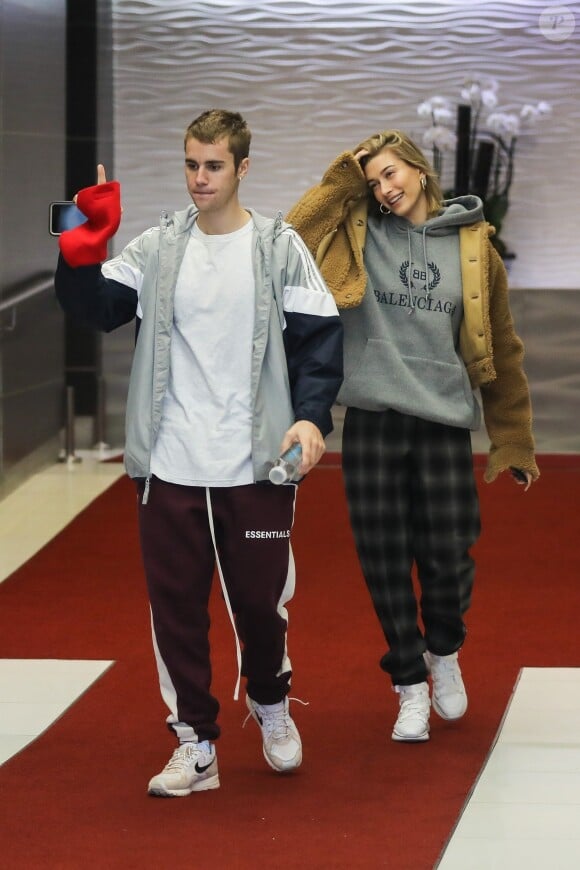 Justin Bieber et sa femme Hailey Baldwin à Los Angeles, le 7 janvier 2019