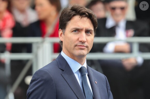 Le premier ministre canadien Justin Trudeau - Cérémonie à Portsmouth pour le 75ème anniversaire du débarquement en Normandie pendant la Seconde Guerre Mondiale. Le 5 juin 2019