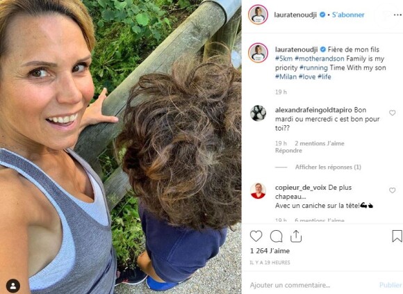 Laura Tenoudji fière de son fils Milan sur Instagram le 6 juin 2019.