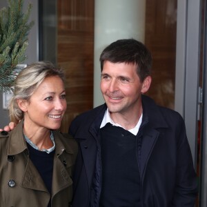 Anne-Sophie Lapix, Thomas Sotto au village des internationaux de France de tennis de Roland Garros 2019 à Paris le 7 juin 2019. © Jacovides / Moreau / Bestimage