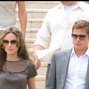 Angelina Jolie et Brad Pitt à Cannes en 2005.
