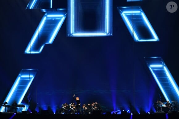 Mylène Farmer lors de son concert le 7 juin 2019 à la Paris La Défense Arena. © Nathalie Delépine