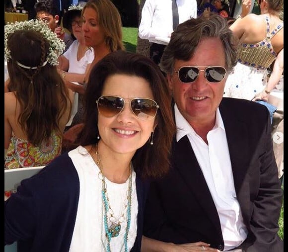 Daphne Zuniga avec son époux David Mleczko le 12 mai 2019.
