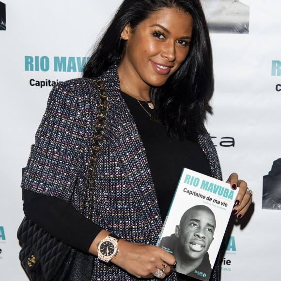 Exclusif - Ayem Nour - Soirée de lancement du livre de Rio Mavuba "Capitaine de ma vie. L'exil, le foot, les Bleus" au restaurant NoLita Ristorante e Enoteca à Paris, France, le 14 novembre 2018. © Pierre Perusseau/Bestimage