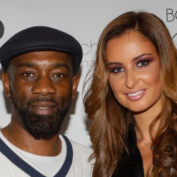 Passi (Passi Balende) et Malika Ménard (Miss France 2010) au photocall du match de championnat du monde de Iska Kick-Boxing au Dôme de Paris - Palais des Sports à Paris, France, le 13 juin 2019. © Christophe Clovis/Bestimage