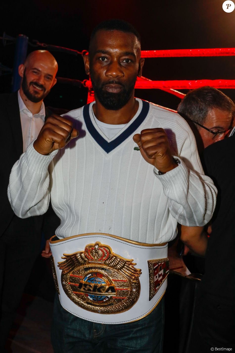 Passi (Passi Balende) au match de championnat du monde de Iska KickBoxing au Dôme de Paris Passi (Passi Balende) au match de championnat du monde de Iska KickBoxing au Dôme de Paris