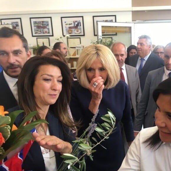Brigitte Macron en visite dans les quartiers nord de Marseille le 13 et 14 juin 2019.