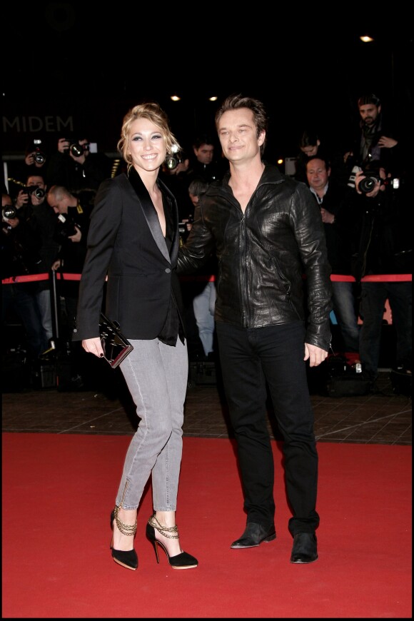 Laura Smet et David Hallyday lors de la soirée des NRJ Music Awards, à Cannes, le 23 janvier 2010.