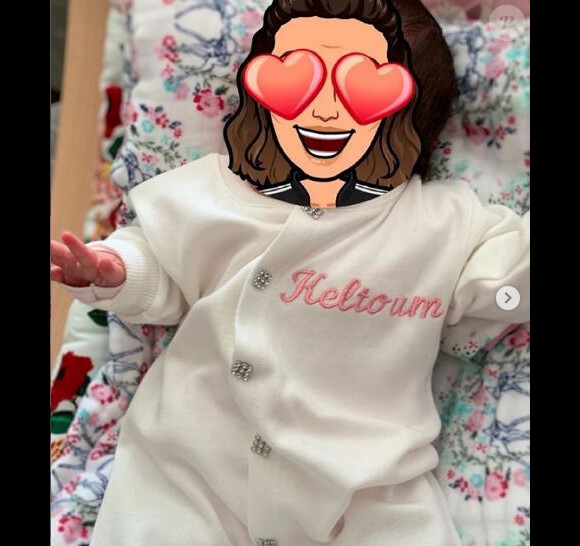 Keltoum Ribéry, fille du footballeur Franck Ribéry née le 17 février 2019.