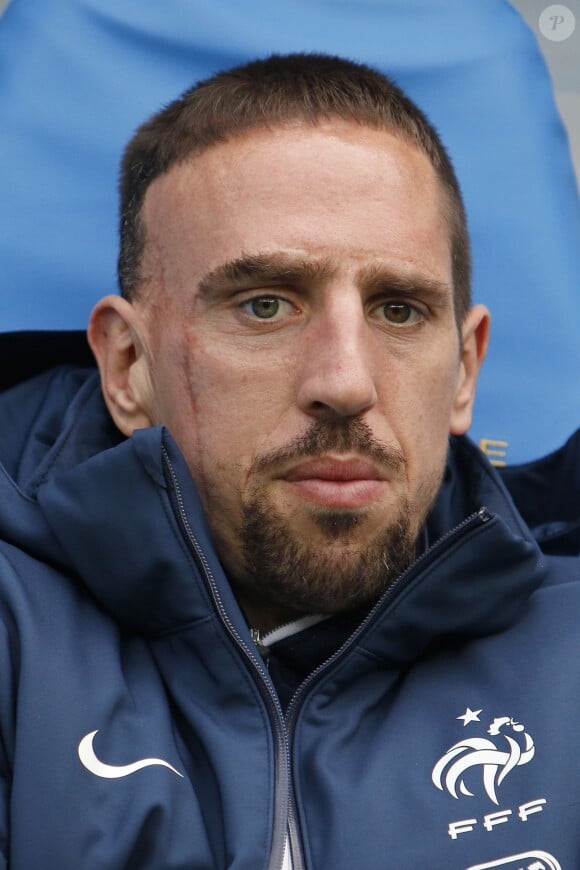 Franck Ribery - Match amical France/Norvège au stade de France à Saint-Denis le 27 mai 2014. La France remporte le match sur le score de 4 buts à 0 grâce à trois passes décisives de Mathieu Valbuena.