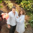 Jennifer Lopez et Alex O'loughlin sur le tournage de "The Back-Up Plan" à Los Angeles