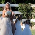 Exclusif - Kayla Rae Reid lors de son mariage avec Ryan Lochte le 9 septembre 2018 à La Quinta en Californie.
