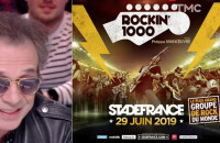 Philippe Manoeuvre présente le show "Rockin' 1000" du 29 juin au Stade de France sur le plateau de "Quotidien", le 12 févier 2019.